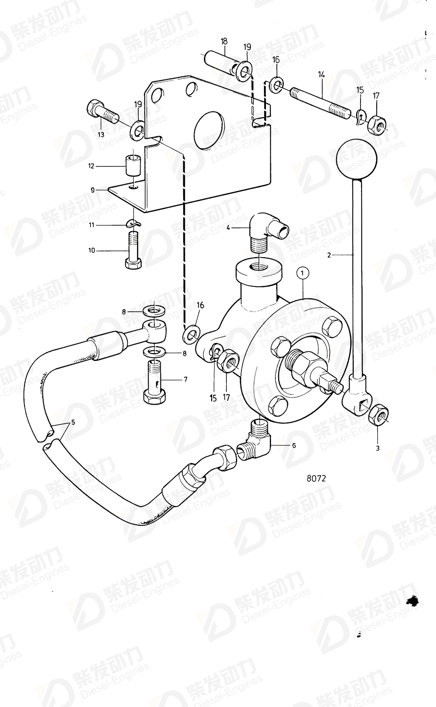 VOLVO Stud 953276 Drawing